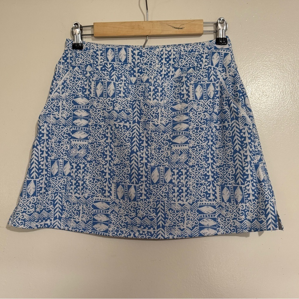 Sigrid Olsen Golf and tennis skort skirt shorts Size Small blue white